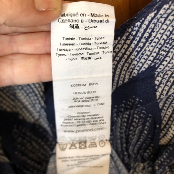 Blue Patterned Maxi Dress - Picture 11 of 13